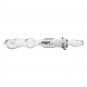 Glass Pipe Rochit w. Filter Adapter Clear  SG19 18,5cm (Black Leaf)